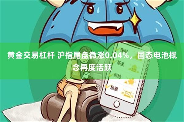 黄金交易杠杆 沪指尾盘微涨0.04%，固态电池概念再度活跃