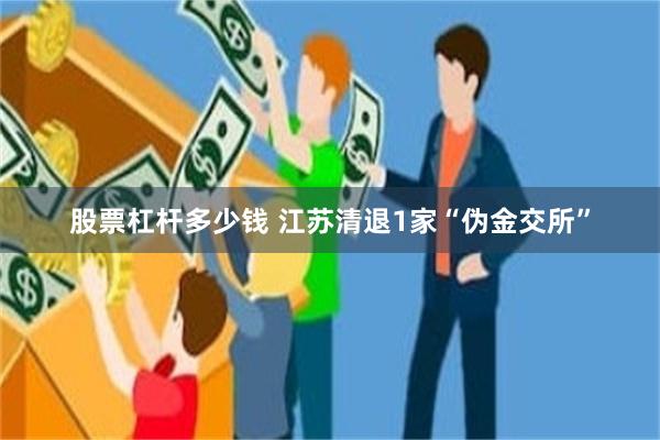 股票杠杆多少钱 江苏清退1家“伪金交所”