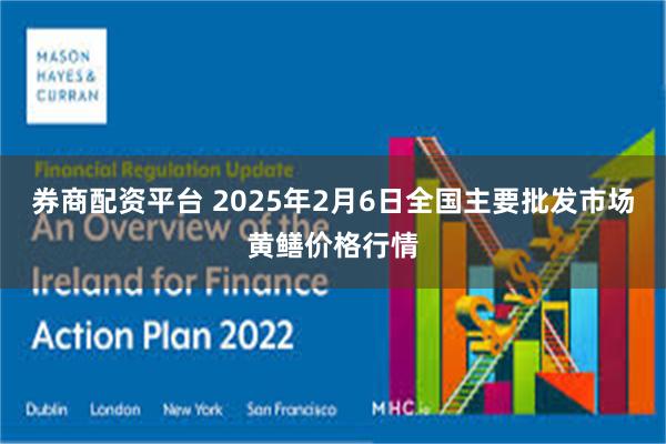 券商配资平台 2025年2月6日全国主要批发市场黄鳝价格行情